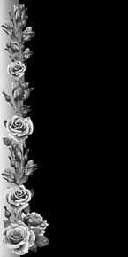Розы боковые с градиентом - картинки для гравировки